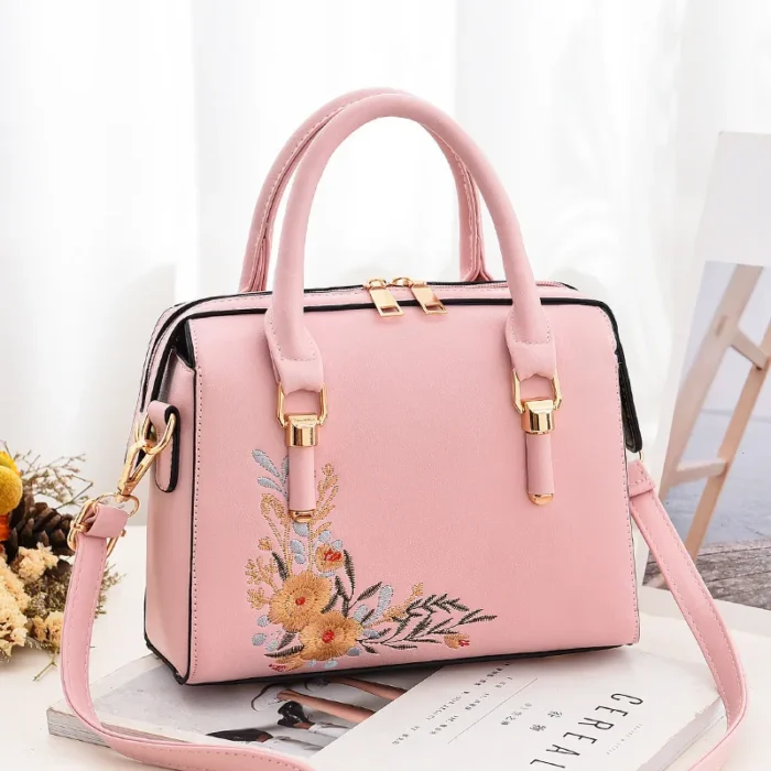 2023 Luxury Handbags Embroidered Women Bags PU Leather Crossbody Bags For Women Tote Retro Ladies Shoulder Bag Female Handbag - Image 5