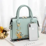 2023 Luxury Handbags Embroidered Women Bags PU Leather Crossbody Bags For Women Tote Retro Ladies Shoulder Bag Female Handbag - Image 4