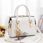 2023 Luxury Handbags Embroidered Women Bags PU Leather Crossbody Bags For Women Tote Retro Ladies Shoulder Bag Female Handbag - Image 3