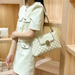 Brand genuine leather chain bag for women in 2024, new designer with a sense of luxury, large capacity underarm shoulder bag - Image 4