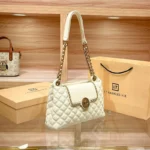 Brand genuine leather chain bag for women in 2024, new designer with a sense of luxury, large capacity underarm shoulder bag - Image 2