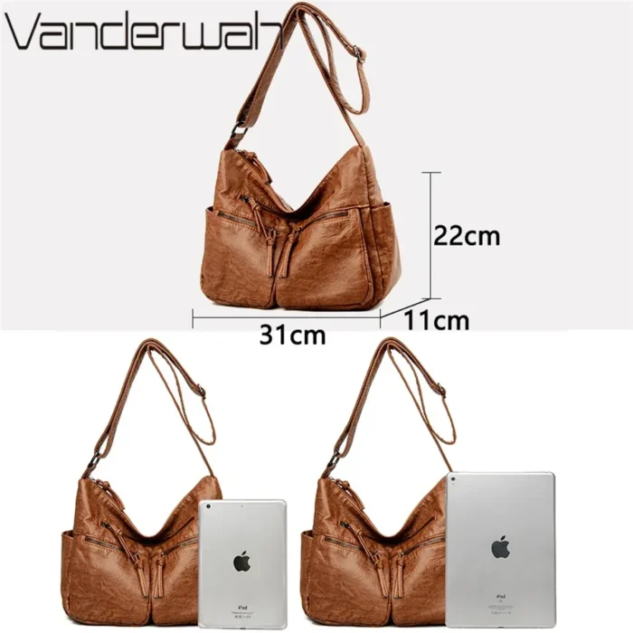 High Quality Leather Luxury Handbags Women Bags Designer Shoulder Crossbody Bags for Women New Bolsa Feminina Sac A Main - Image 4