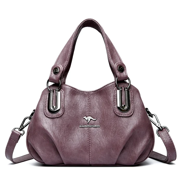 100%Cow Leather Luxury Women Handbag 2024 New Genuine Leather Crossbody Shoulder Bags Female Solid Color Messenger Fashion Sac - Image 6