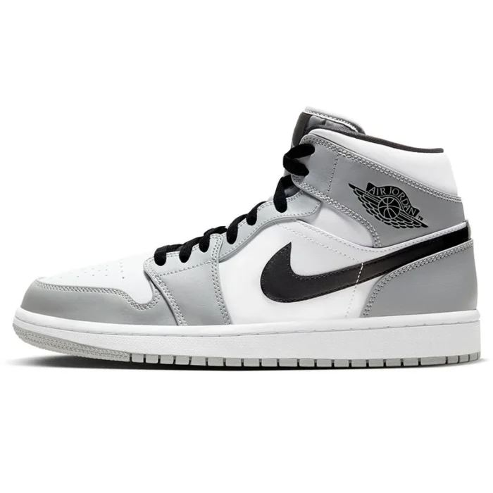 Nike Air Jordan 1 Leather Comfortable and Versatile Mid-Top Vintage Basketball Shoes Men's Shoes - Image 6