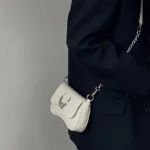 Fashion Design Women's Underarm Bag Moon Locking Buckle Female Shoulder Bag PU Leather Ladies Crossbody Bags Purse Handbags - Image 3
