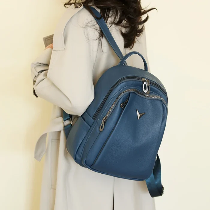 Large Capacity Women Backpack Purses High Quality Leather Female Vintage Bag School Bags Travel Bagpack Ladies Bookbag Rucksacks - Image 3