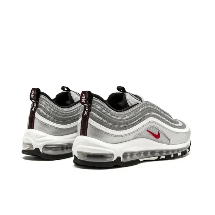 Nike Air Max 97 Men and Women Low-top Retro Running Shoes Air Cushion Sneakers Silver - Image 6