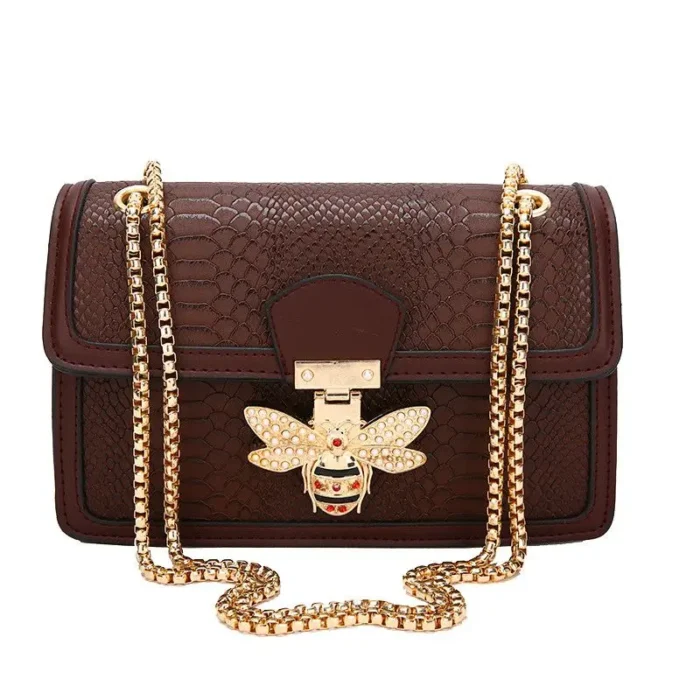 Luxury Handbags For Women Crossbody Bags bee Lock Tote Casual Brand Crocodile Print Leather Handbag Ladies Bag - Image 2