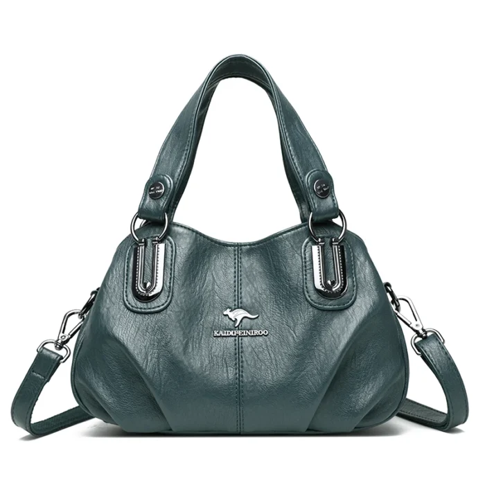100%Cow Leather Luxury Women Handbag 2024 New Genuine Leather Crossbody Shoulder Bags Female Solid Color Messenger Fashion Sac - Image 3