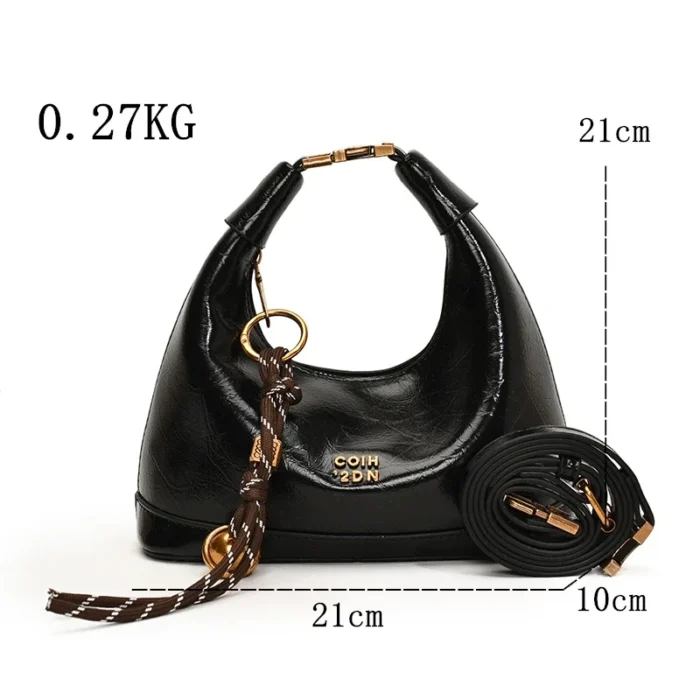 New Luxury Women PU Leather Shoulder Crossbody Bag High Quality Female Messenger Bags Shoulder Fashion Designer Ladies Handbags - Image 4