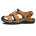 Men Leather Sandals Summer Classic Men's Comfortable - Image 7