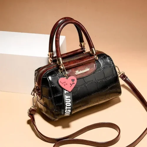 Luxury Design Handbag Shoulder Bags High Quality PU Leather Womens Handbags Fashion Crocodile Pattern Ladies Tote Messenger Bag