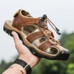 Men Leather Sandals Summer Classic Men's Comfortable