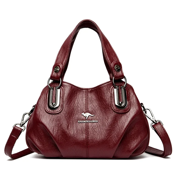 100%Cow Leather Luxury Women Handbag 2024 New Genuine Leather Crossbody Shoulder Bags Female Solid Color Messenger Fashion Sac - Image 4