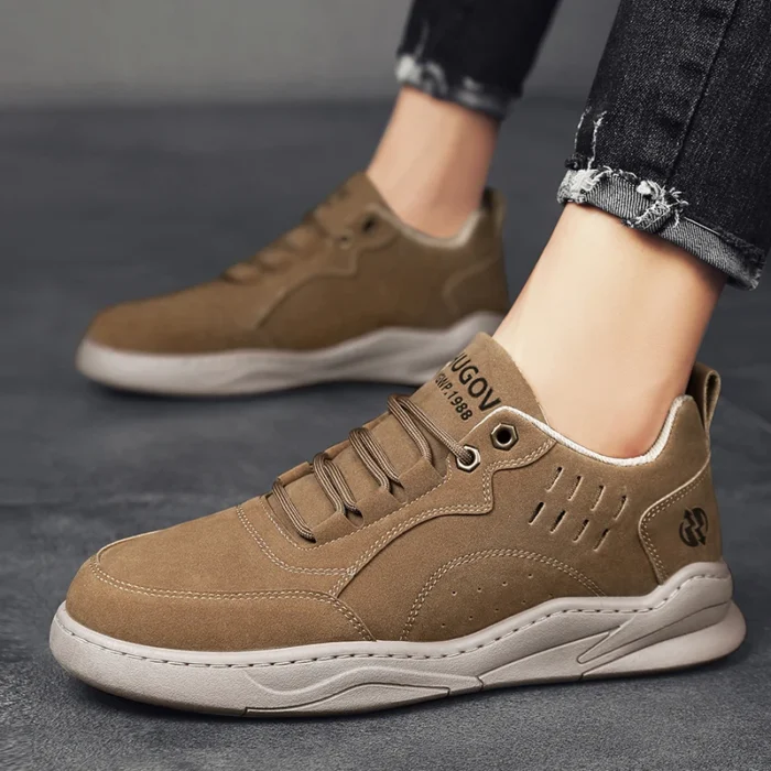 New 2023 Causal Shoes for Men Sneakers Handmade Men Loafers leather High quality Moccasins Men Driving Shoe - Image 6