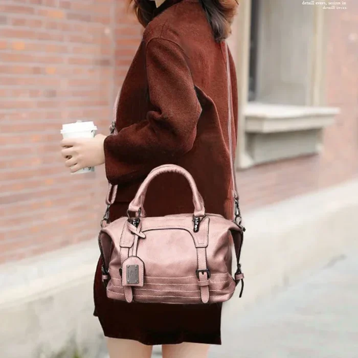 Luxury PU Leather Women Tote Handbags High Quality Female Top Handle Messenger Crossbody Bags Ladies Boston Shoulder Bags - Image 3