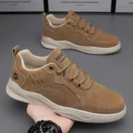 New 2023 Causal Shoes for Men Sneakers Handmade Men Loafers leather High quality Moccasins Men Driving Shoe - Image 3