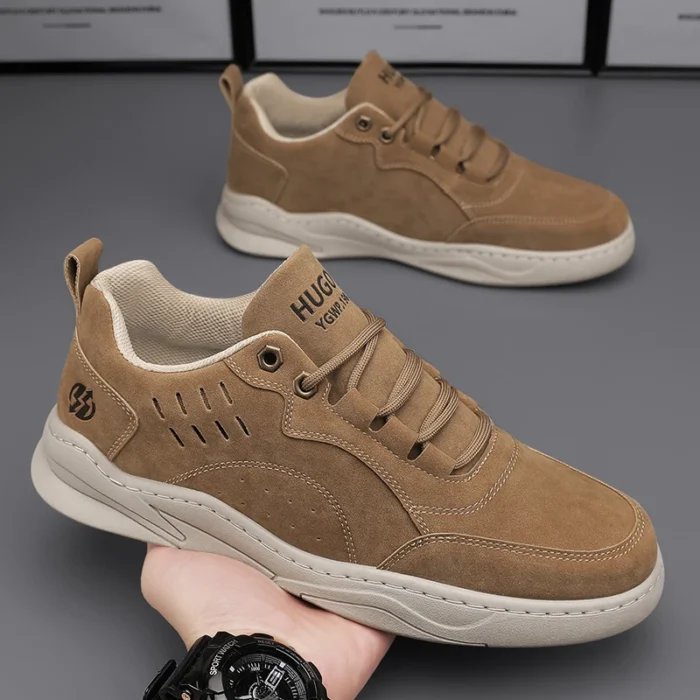 New 2023 Causal Shoes for Men Sneakers Handmade Men Loafers leather High quality Moccasins Men Driving Shoe - Image 3