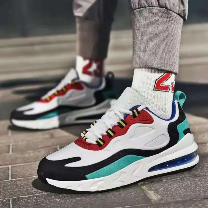 Men's spring and autumn sports running shoes, casual and fashionable air-cushion shoes, trendy and comfortable large size - Image 2