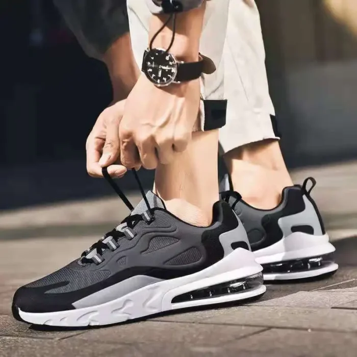Men's spring and autumn sports running shoes, casual and fashionable air-cushion shoes, trendy and comfortable large size - Image 3