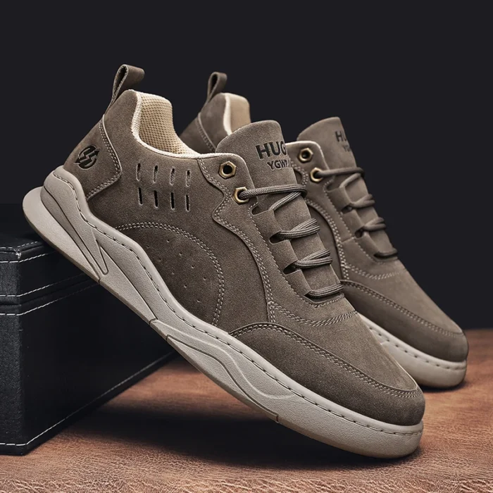 New 2023 Causal Shoes for Men Sneakers Handmade Men Loafers leather High quality Moccasins Men Driving Shoe - Image 2