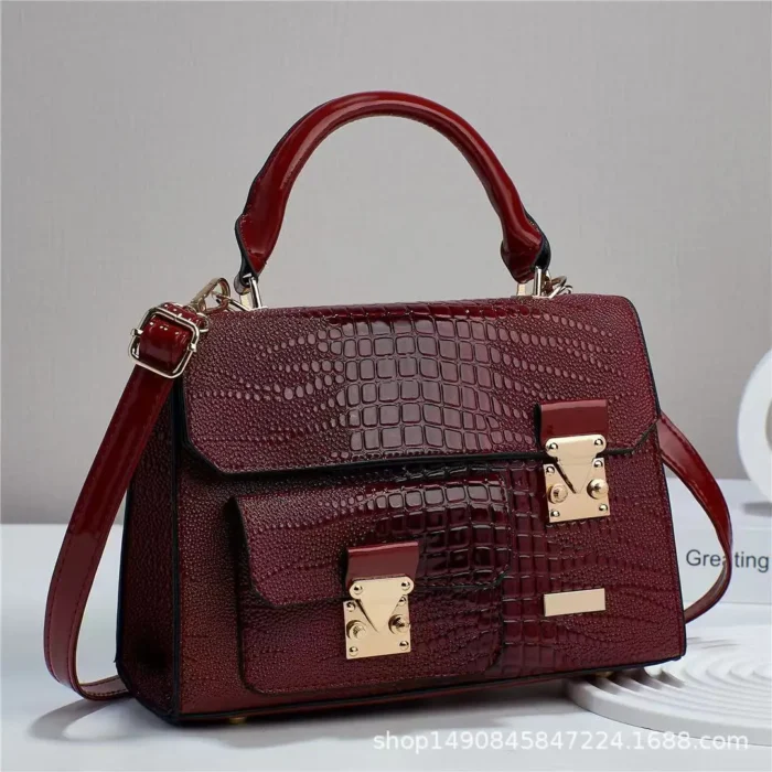 Woman shoulder bag Large capacity Handbag for Women 2025 Crossbody bag pattern PU Portable bucket bag ladies messenger bags - Image 5