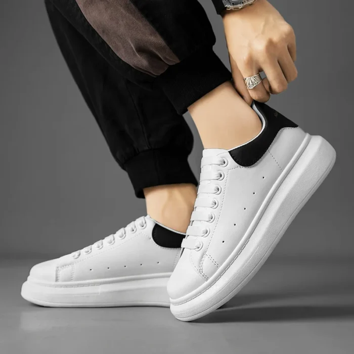 Small white shoes men spring trend all match breathable casual men's shoes 2025 new sports student flat shoes - Image 5