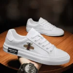 Men's Pattern Canvas Breathable Sneakers Student Outdoor Walking Shoes Skateboard Loafers Comfort Lightweight Trendy Trainers - Image 3