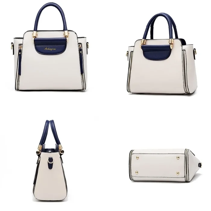 Women's Bags 2023 New Fashion Women's Bags Hit Color Hand-held Bag Europeand The United States All-match Shoulder Messenger Bag - Image 4