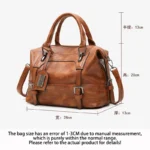 Luxury PU Leather Women Tote Handbags High Quality Female Top Handle Messenger Crossbody Bags Ladies Boston Shoulder Bags - Image 6