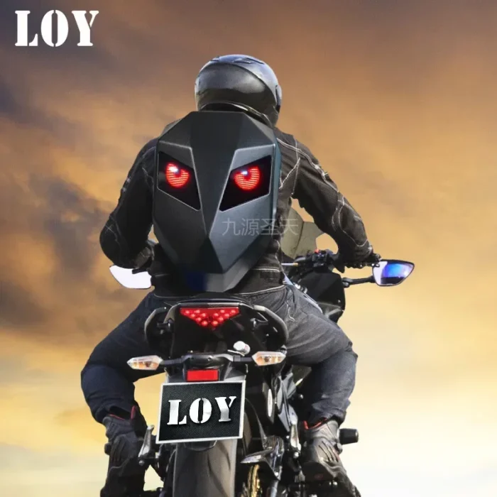 LED locomotive backpack Display scree Business travel Laptop Backpack Men outdoor Expanded Motorcycle Cycling Backpack For woman - Image 3