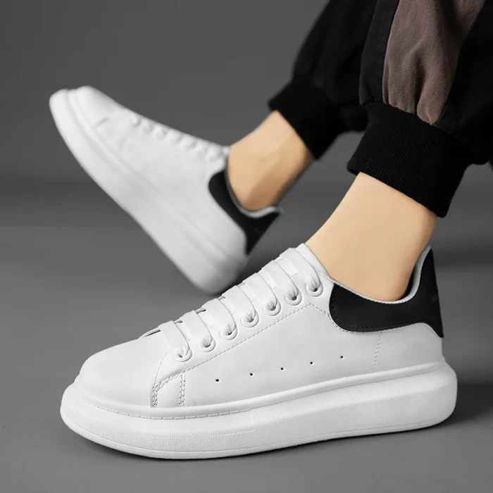 Small white shoes men spring trend all match breathable casual men's shoes 2025 new sports student flat shoes - Image 6