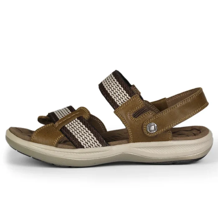 Summer Men's Sandals Genuine Leather Casual Shoes Outdoor Men Leather Roman Sandals Men Beach Wading Sandals Breathable Sneakers - Image 3