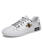 Hot Sale Gold Bee Sneakers Men Fashion Luxury Skateboard Shoes Men Original Designer Shoes Hip Hop Superstar Men's Skate Shoes - Image 2
