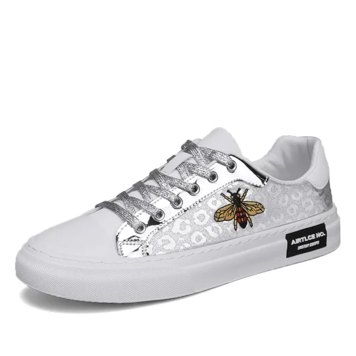 Hot Sale Gold Bee Sneakers Men Fashion Luxury Skateboard Shoes Men Original Designer Shoes Hip Hop Superstar Men's Skate Shoes - Image 2