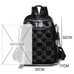 Large Capacity Women Backpack Purses High Quality Leather Female Vintage Bag School Bags Travel Bagpack Ladies Bookbag Rucksacks - Image 2