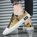 Hot Sale Gold Bee Sneakers Men Fashion Luxury Skateboard Shoes Men Original Designer Shoes Hip Hop Superstar Men's Skate Shoes - Image 6