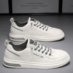 Casual Shoes for Men White Breathable Sneakers Walking Tennis TrendShoes Comfort Versatile BoardShoe Driving Flats Tenis Hombres - Image 2