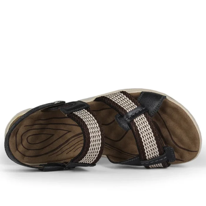 Summer Men's Sandals Genuine Leather Casual Shoes Outdoor Men Leather Roman Sandals Men Beach Wading Sandals Breathable Sneakers - Image 2