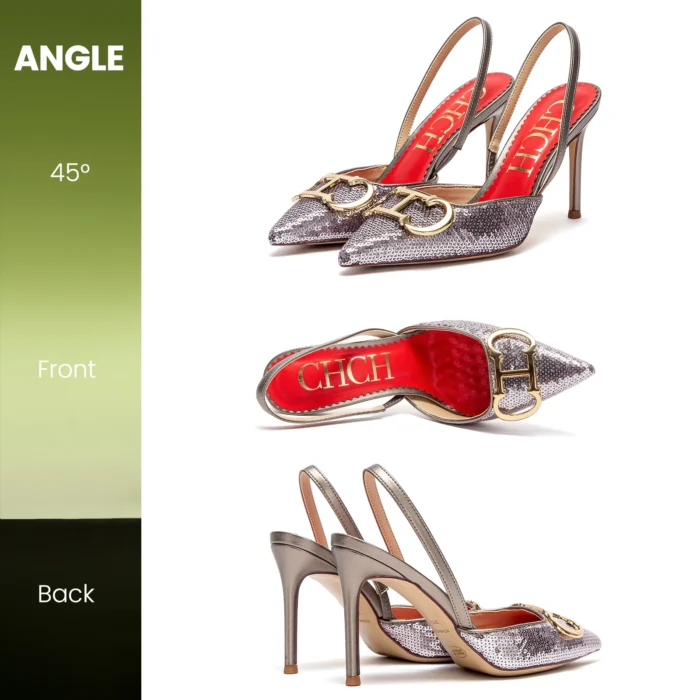 High heels luxury brand 2025 spring and summer new ladies shoes sexy girls party sandals - Image 5