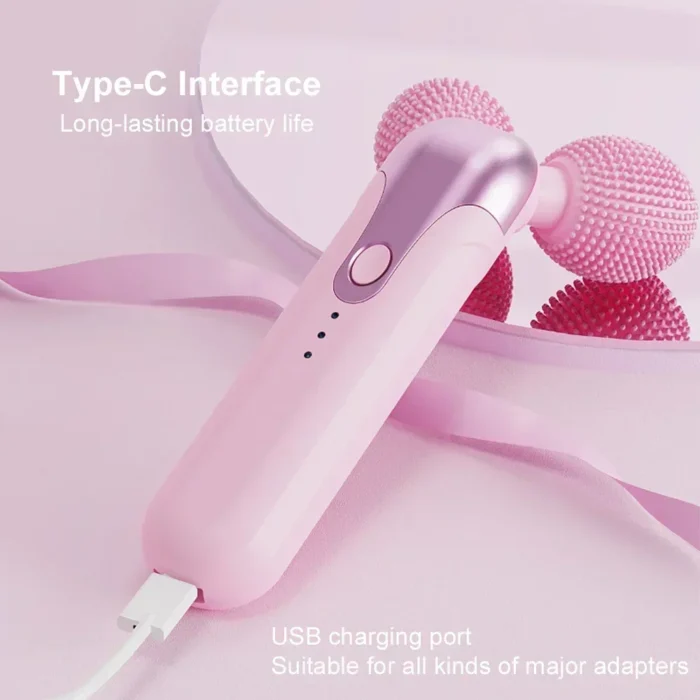 3D Roller Massager Y Shape 360 Rotate Thin Face Body Slimming Shaping Muscles Relaxation Wrinkle Remover Facial Massage Brush - Image 6