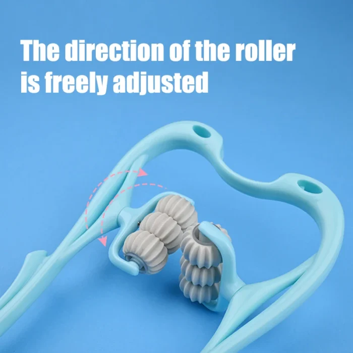 Six-Wheel Manual Cervical Massager for Neck Back Waist - Muscle Tension Relief And Relaxation Rolling Therapeutic Tool - Image 3