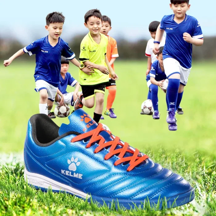 KELME, zapatos de fútbol TF de entrenamiento para hombres, zapatos de fútbol juvenil antideslizantes de césped Artificial, zapatos de entrenamiento deportivos AG 871701 - Image 4