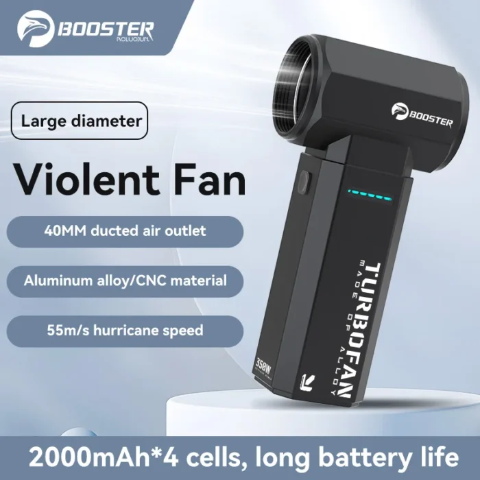 Booster TF40 Violent Turbo fan handheld Portable High Wind Speed Dust Removal Water Removal Car Water blower snow Blowing