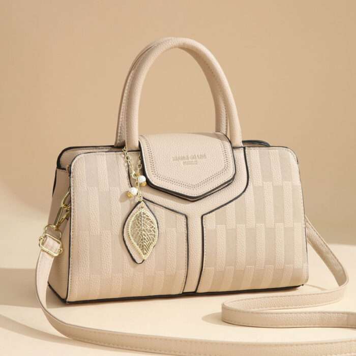 Genuine leather light luxury high-end women's handbag 2025 new trend middle-aged mother bag large capacity versatile crossbody bag - Image 3