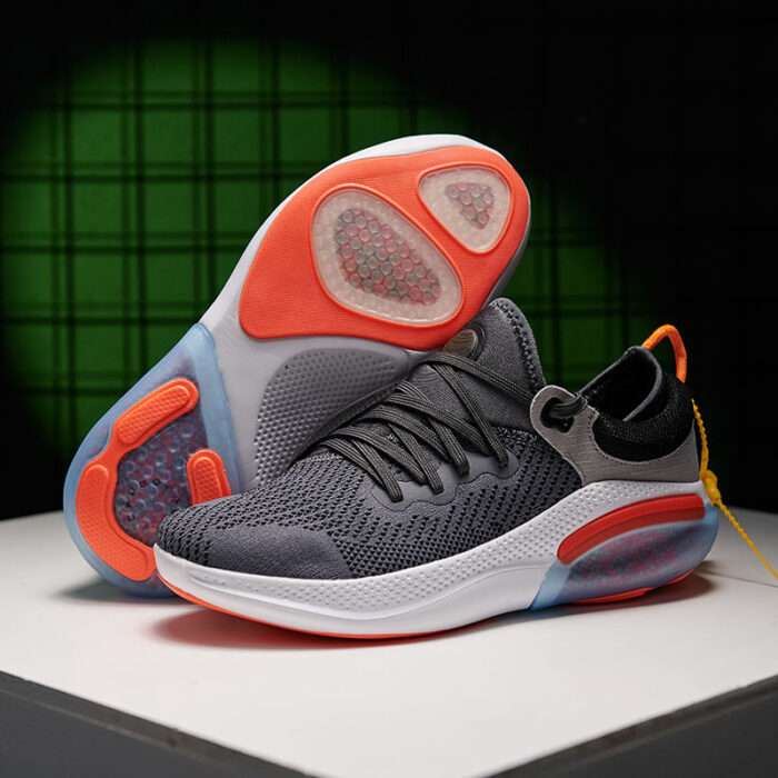 New spring and summer sports shoes mesh lightweight running shoes fly woven breathable popcorn air cushion particles couple student shoes - Image 3