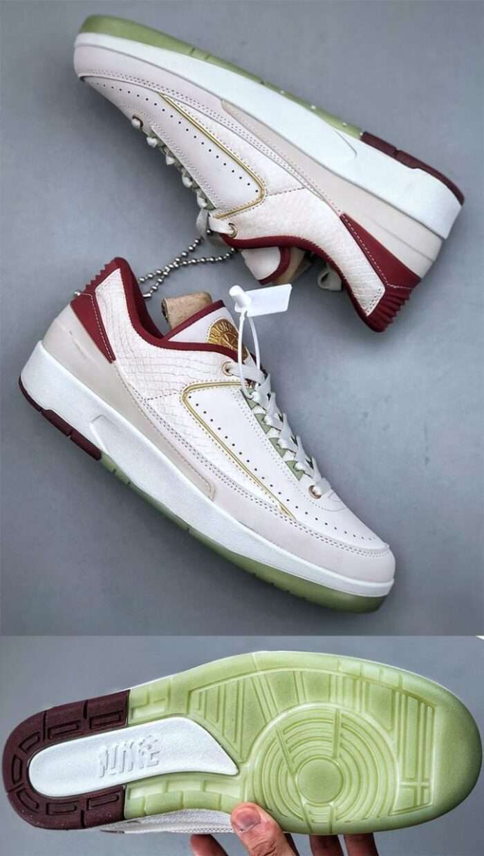 New AJ2 Year of the Dragon Retro shock-absorbing basketball shoes wear-resistant student casual ins style men's and women's high-value trendy sneakers - Image 8