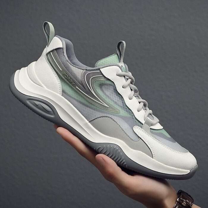 Men's shoes 2025 summer new mesh casual shoes breathable versatile student running shoes shock-absorbing sports shoes - Image 3