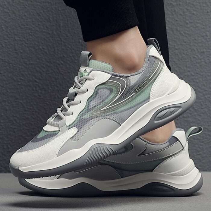 Men's shoes 2025 summer new mesh casual shoes breathable versatile student running shoes shock-absorbing sports shoes - Image 4