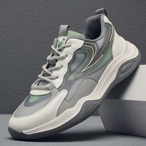 Men's shoes 2025 summer new mesh casual shoes breathable versatile student running shoes shock-absorbing sports shoes